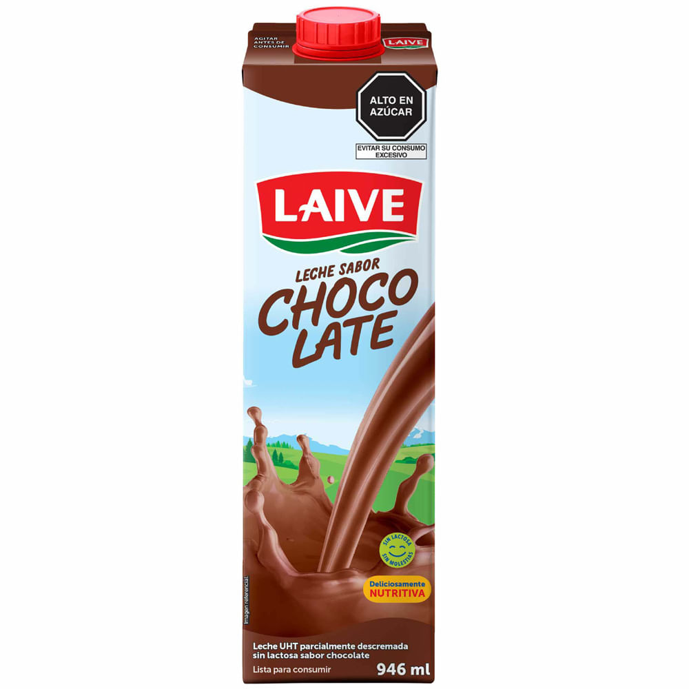 Leche sin Lactosa LAIVE Sabor a Chocolate Caja 946ml