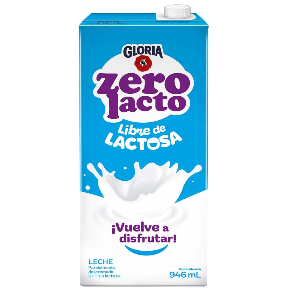 Leche UHT GLORIA Zero Lacto Caja 946ml