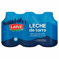 Leche LAIVE Practi Tarro Botella 390g Paquete 6un