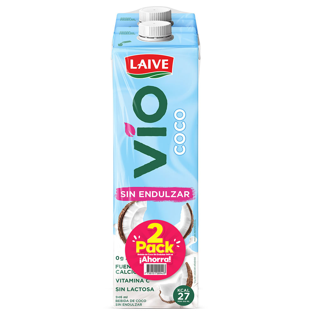 Bebida de Coco LAIVE Vio sin Endulzar Caja 946ml P