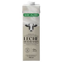 Leche Descremada UHT BAZO VELARDE Caja 946ml
