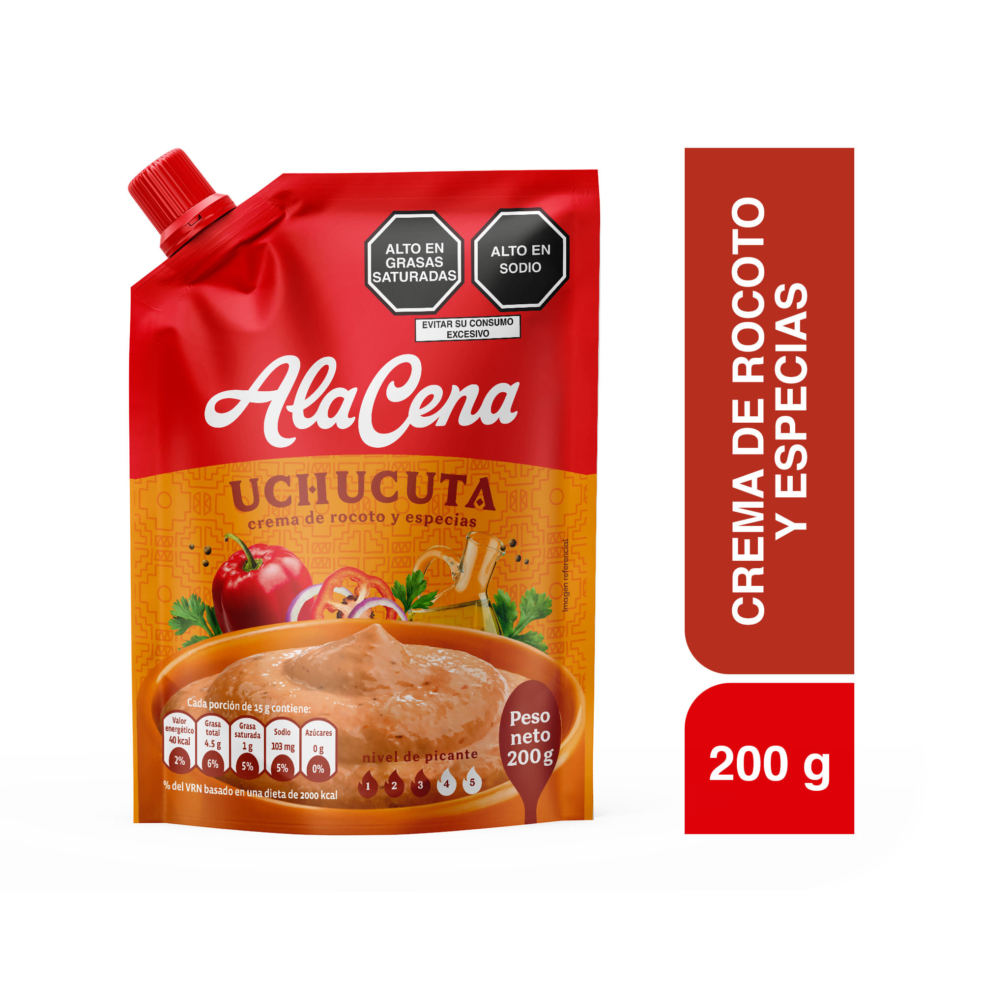 Crema de Rocoto Uchucuta ALACENA Doypack 200g