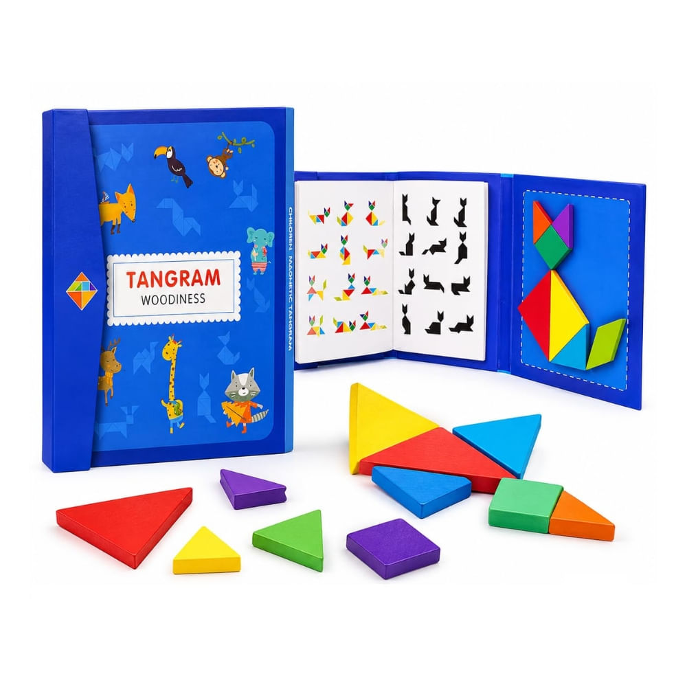Juguete Didáctico Libro Tangram Multiformes