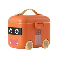Dispensador de Formula de Leche en Polvo 180gr para Bebés Carrito Naranja