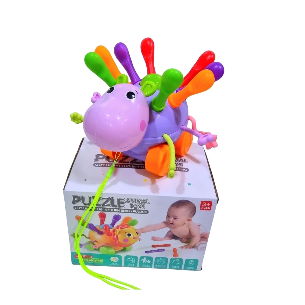 Juego Didáctico Hipopotamo Encajable Multicolor