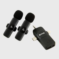 Micrófono de Solapa Inalámbrico Duo ZYNC Audio Profesional para TikTok Videos y Reels