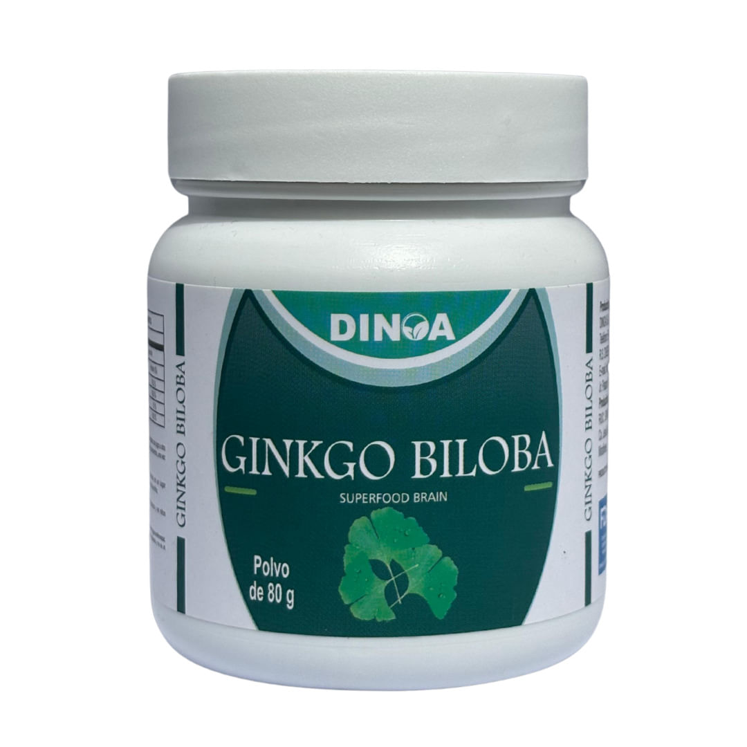 Ginkgo Biloba Dinoa Polvo 80gr- Apoyo a la Concentración y Bienestar Integral