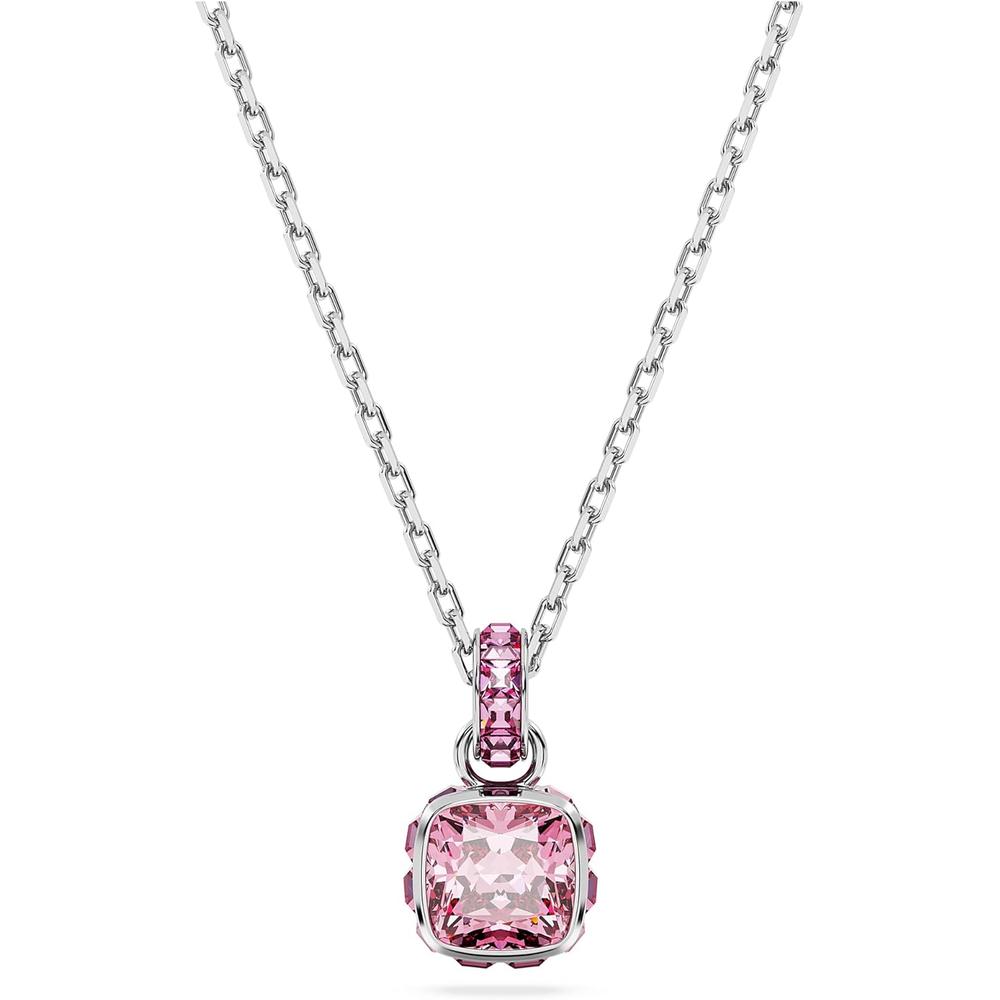 SWAROVSKI COLLAR BIRTHSTONE OCTUBRE RODIO | ROSA