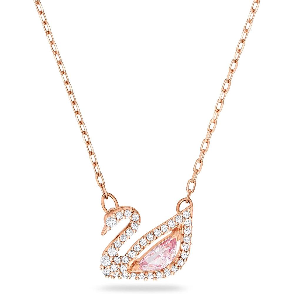 SWAROVSKI COLLAR CON PENDIENTE SWAN ORO ROSA | ORO ROSA