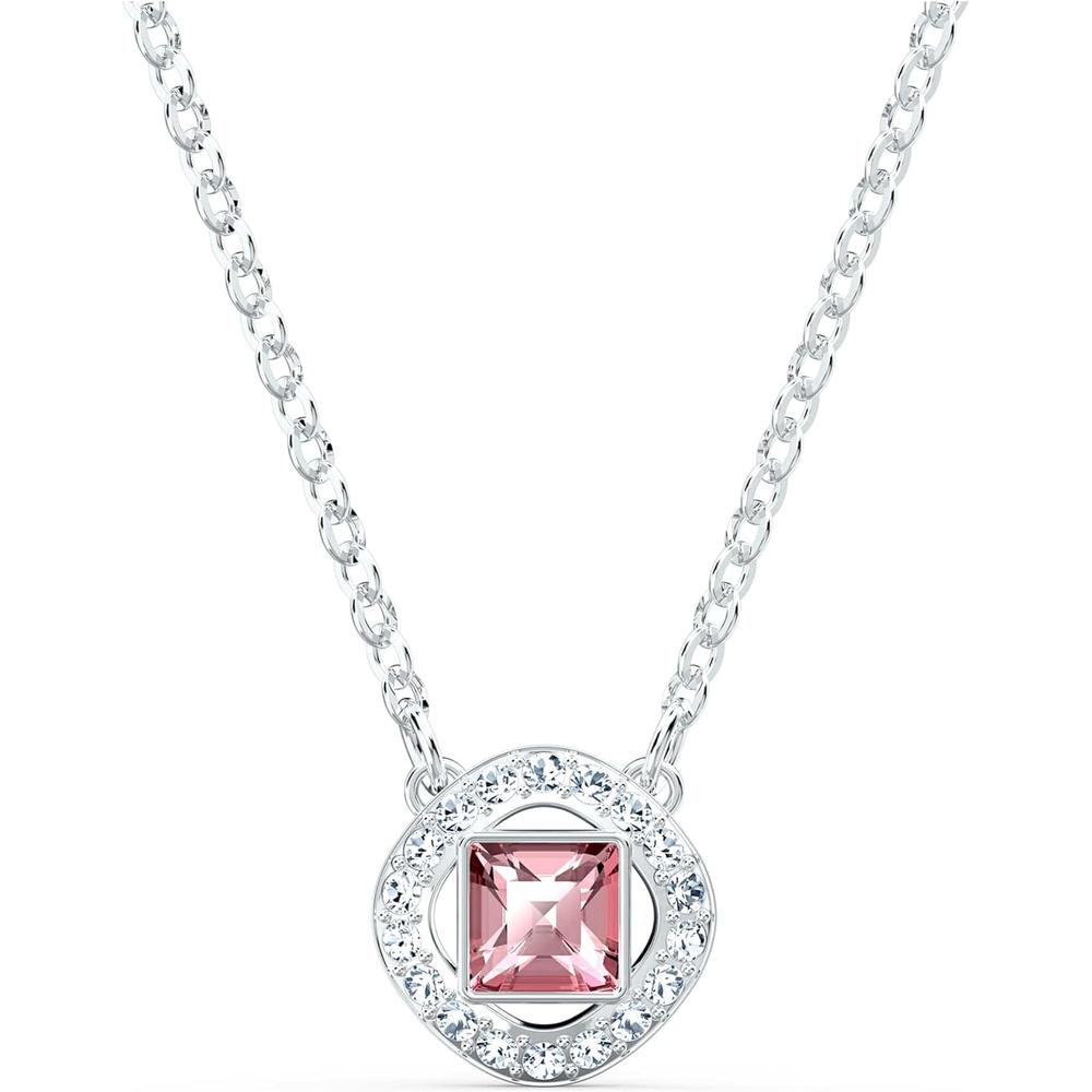 SWAROVSKI COLLAR ANGELIC SQUARE RODIO | ROSA