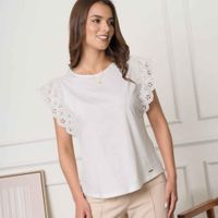 Polo aracely para dama - hueso
