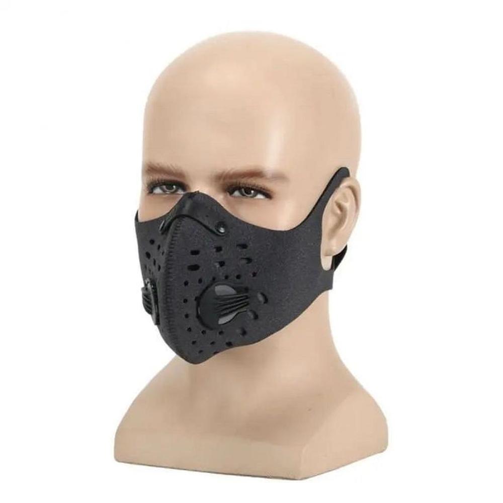 Mascarilla Deportiva Negra Sport Mask Black Ciclismo Genieka Negro