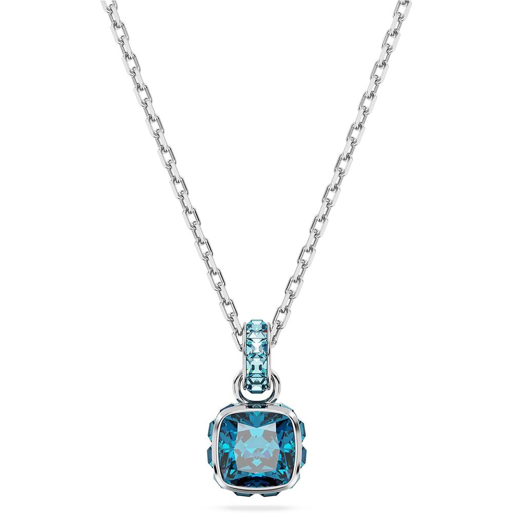 SWAROVSKI COLLAR BIRTHSTONE DICIEMBRE RODIO | AZUL