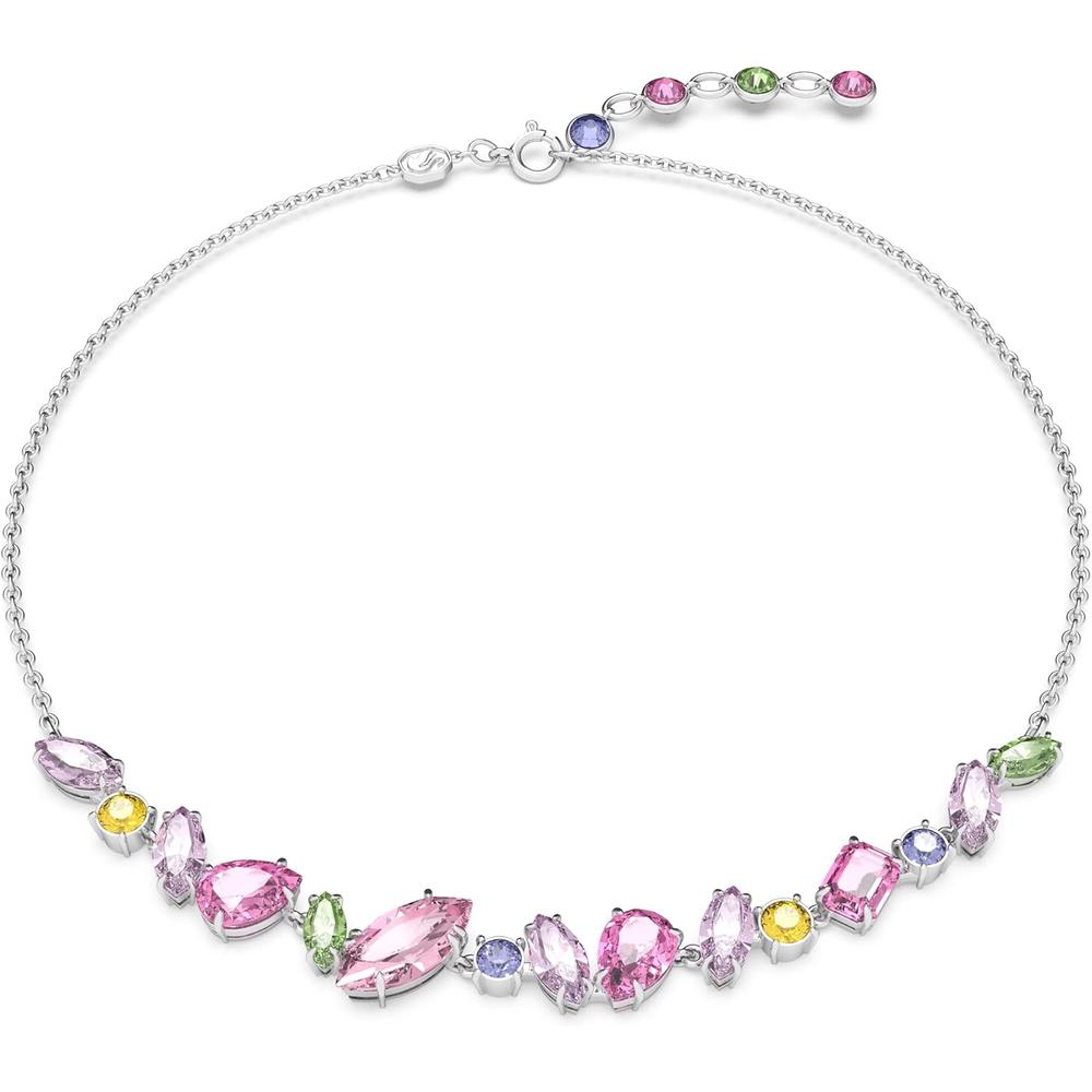 SWAROVSKI COLLAR CRISTALES MIXTOS GEMA RODIO | ROSA