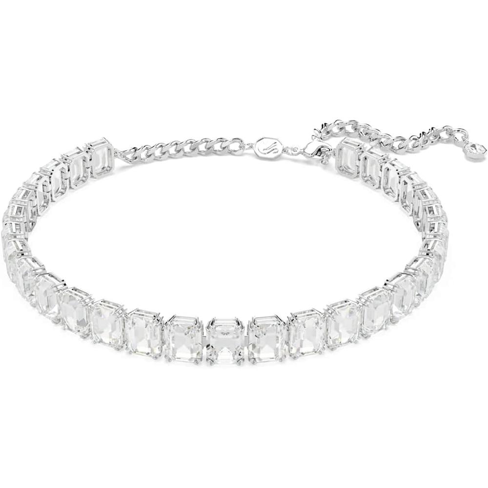 SWAROVSKI COLLAR CHOKER OCTÁGONO MILLENIA RODIO | PLATEADO