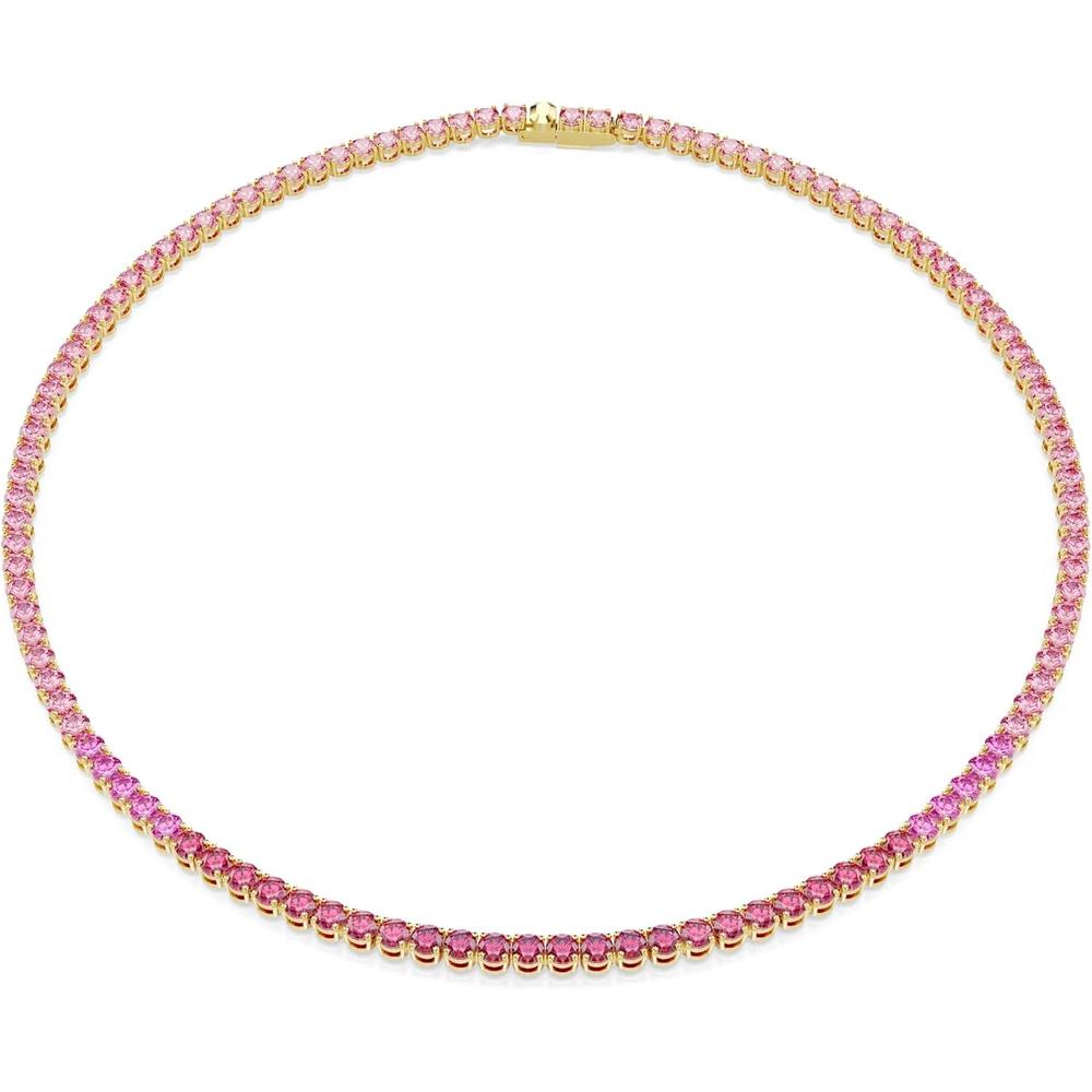 SWAROVSKI COLLAR UNA ANGELIC | ROSADO / DORADO