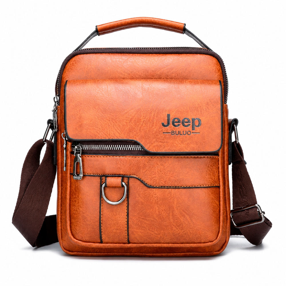 Morral Jeep Kaki Pequeño 19x21 cm Bandolera Hombre PU
