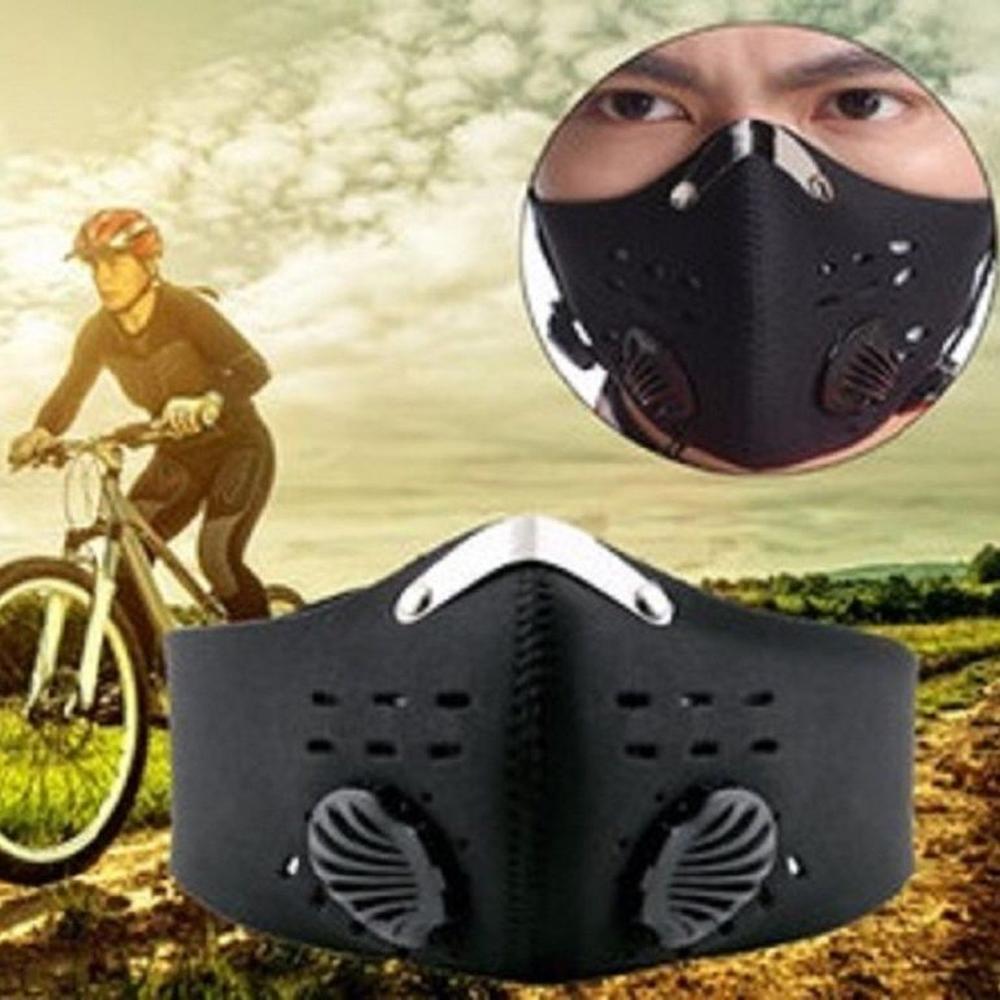 Mascarilla Ciclismo Negra Sport Mask Black Deporte Genieka Negro