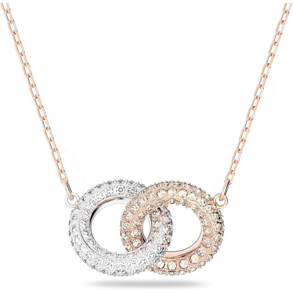 SWAROVSKI COLLAR PENDIENTE CIRCULAR DEXTERA ORO ROSA | ORO ROSA / RODIO