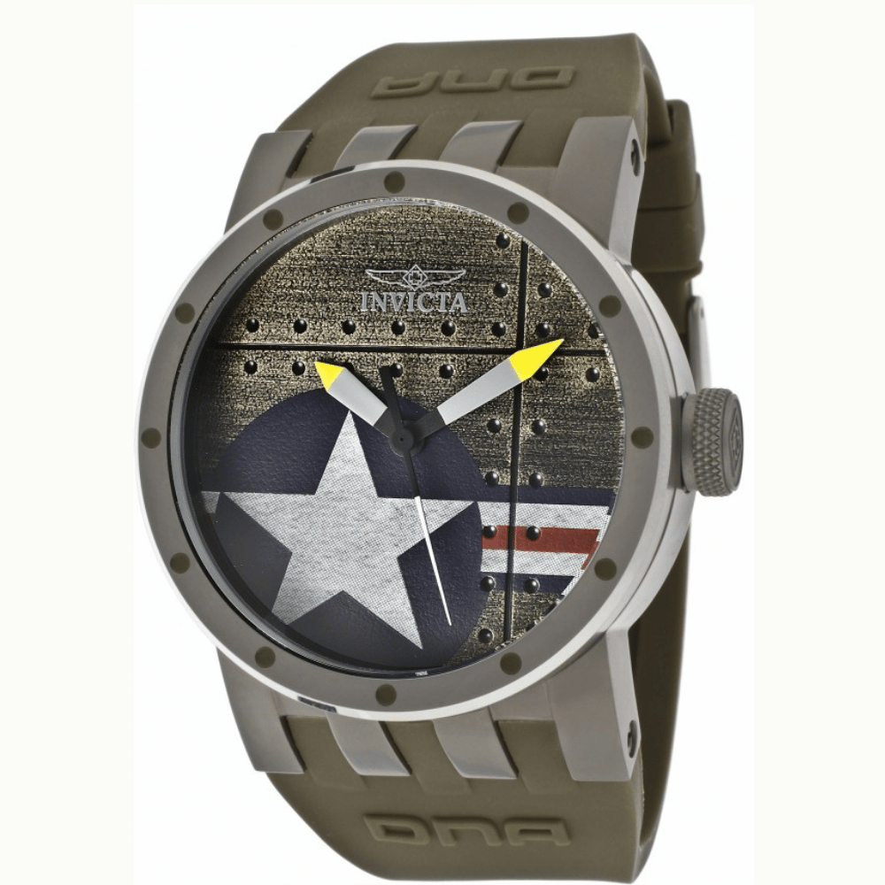 Reloj Invicta DNA Vintage Armed Forces Swiss Ronda 513 Caliber Men's Watch - 46mm Olive Green 11646