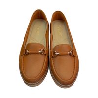 Mocasin Plataforma Mujer Corelli Daniela Cuero Natural