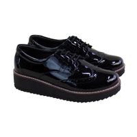 Oxford Plataforma Mujer Corelli Mia Charol Negro