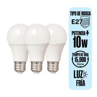 Pack X 3 Foco LED E27 10W Luz Fría Orange