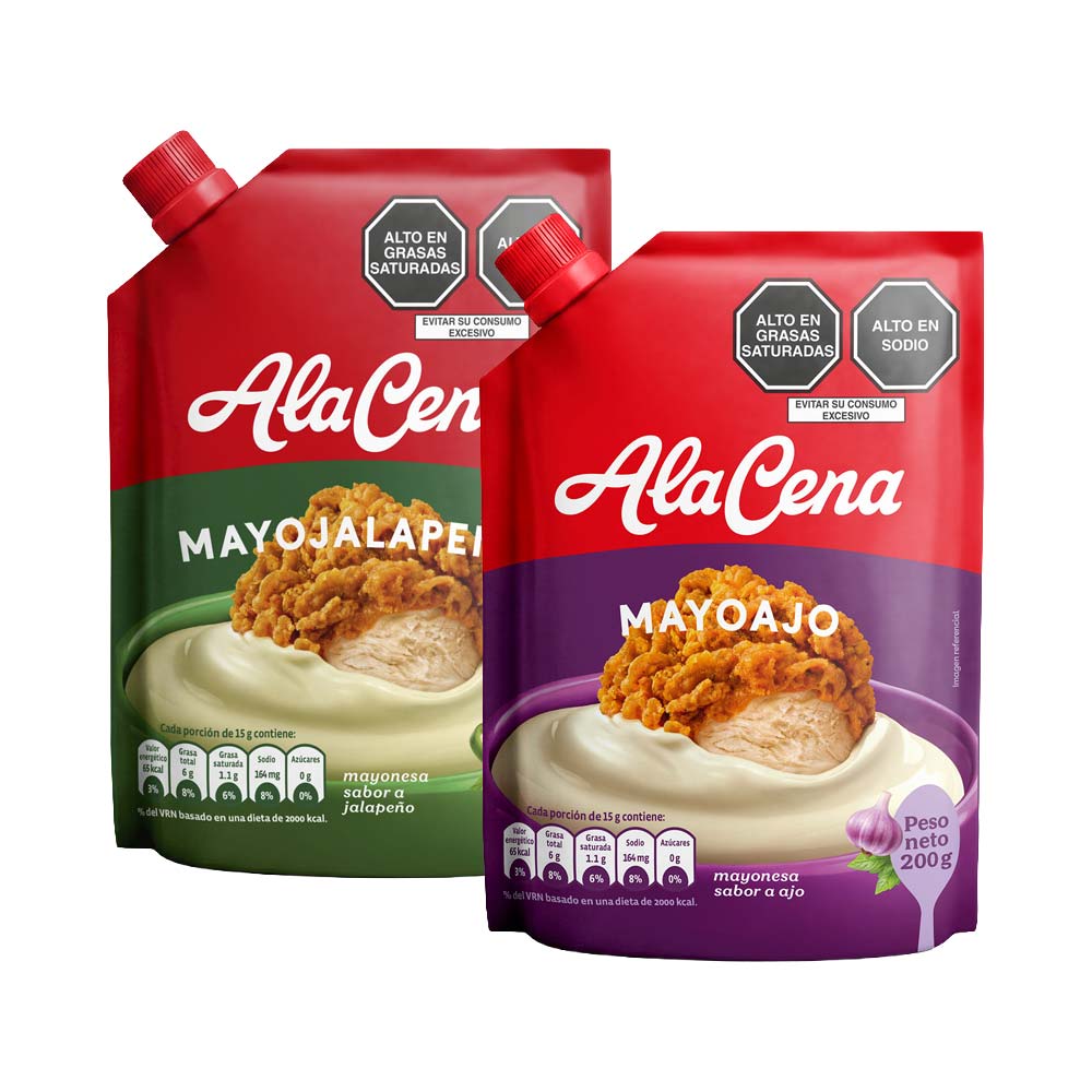Pack MayoAjo ALACENA Doypack 200g + MayoJalapeño ALACENA Doypack 200g