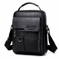Morral Jeep Negro Pequeño 19x21 Bandolera Hombre Casual