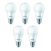 Pack x5 Foco LED 13W Luz Cálida Philips EcoHome E27 3000K