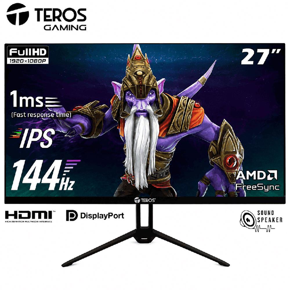 Monitor Teros TE-2714S, 27"" FHD IPS, 144Hz, 1ms, Parlante