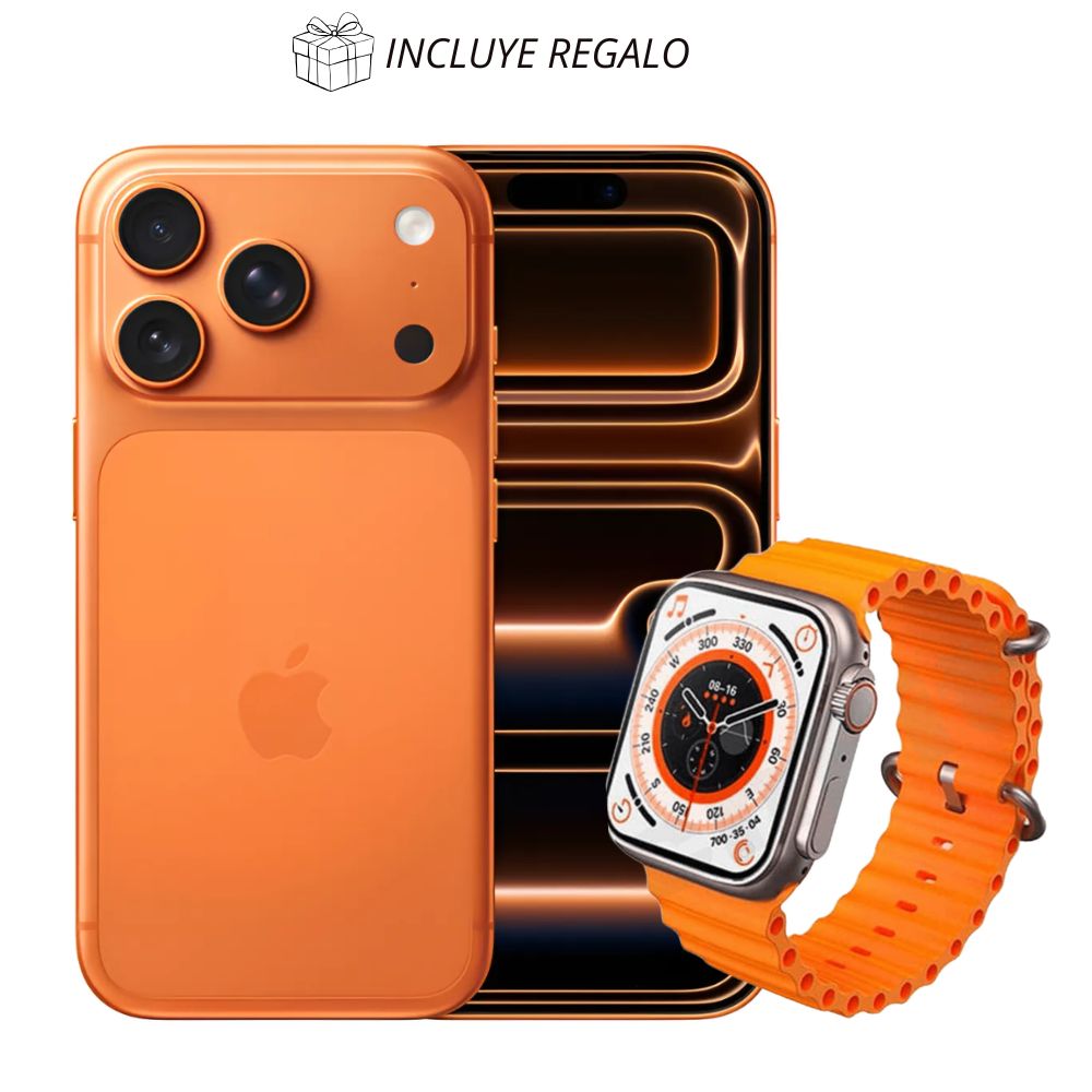 iPhone 17 Pro Max Apple cámara profesional 5G Face ID Orange registrado en OSIPTEL con regalo