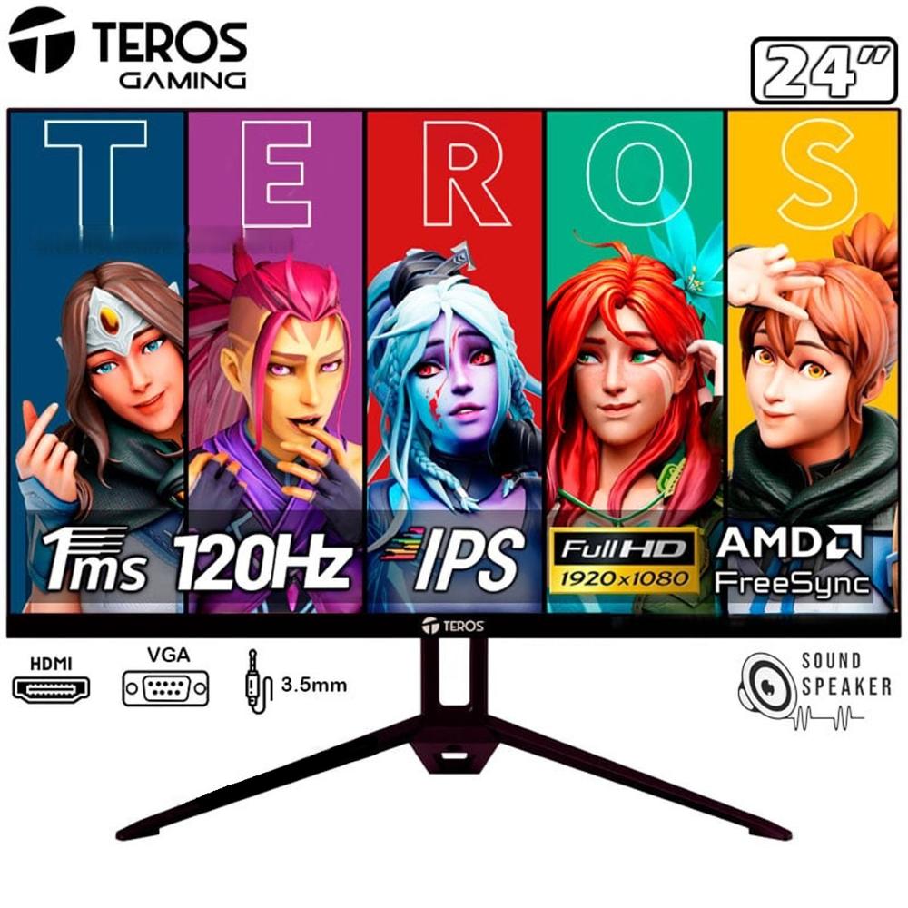 Monitor Teros TE-2415S, 24"" FHD IPS, 144Hz, 1ms, Parlante