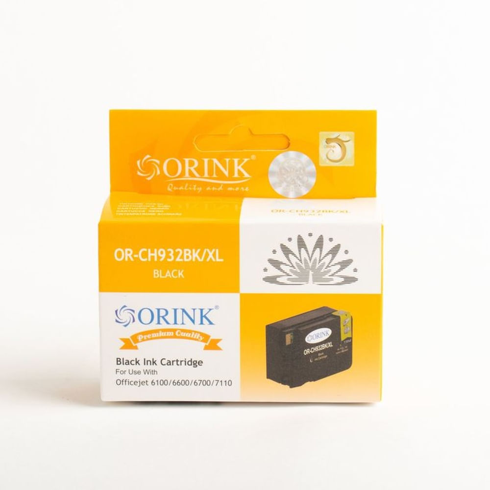 Cartucho de tinta Compatible Orink 932 XL Negro  Black 53 ml para HP