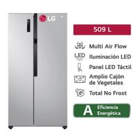 Refrigeradora LG LS51BPP Side By Side Smart Inverter 509L Plateado