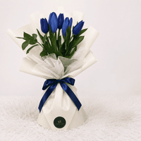 Ramo de 5 tulipanes azules