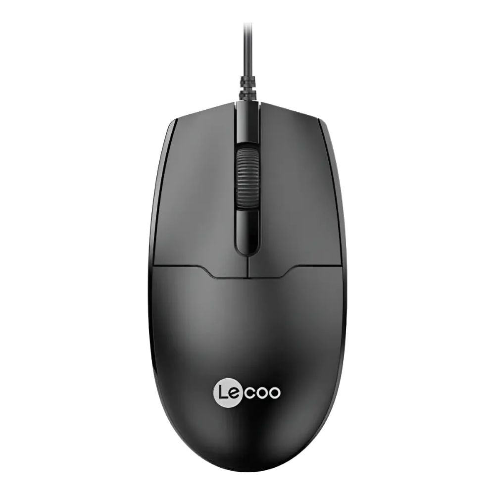Mouse Alámbrico Lecoo Ms101 Negro