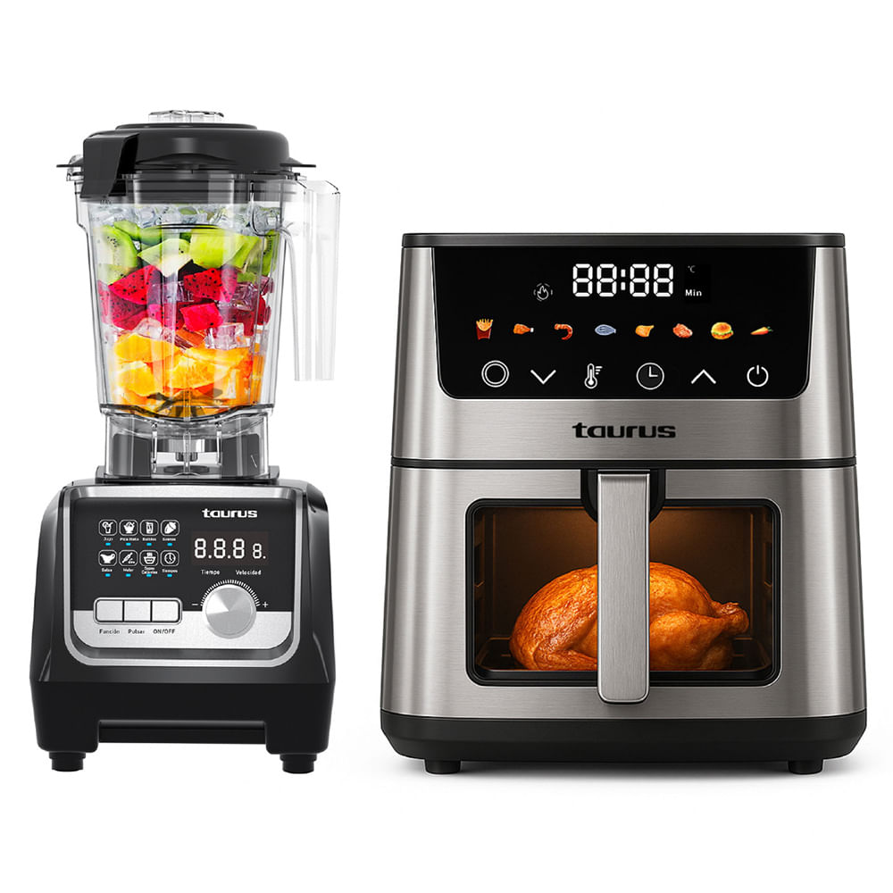 Combo TAURUS Freidora de Aire Silver Fryer II 5L +