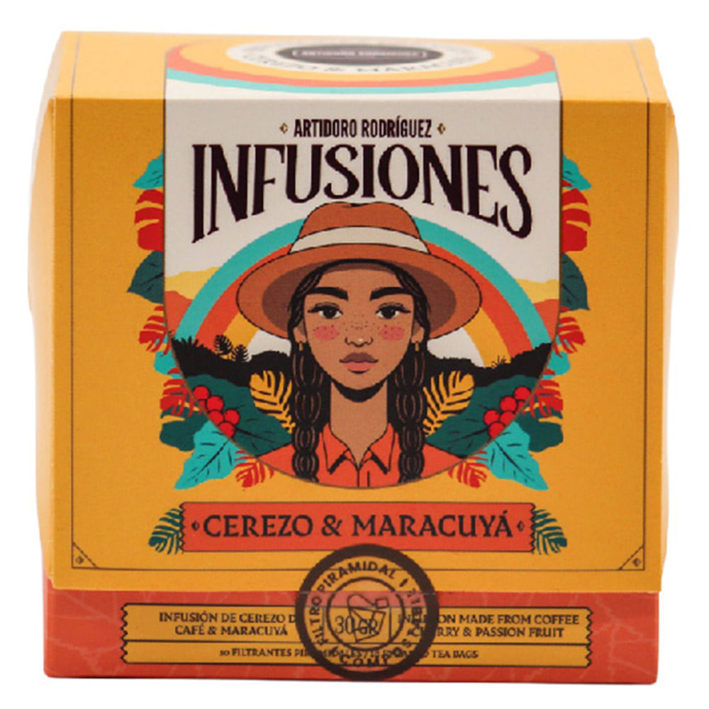Infusión ARTIDORO de Cerezo y Maracuyá Caja 10un