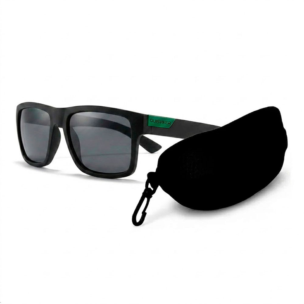 Quisviker Lentes de Sol Polarizados Negro Verde UV400 Unisex