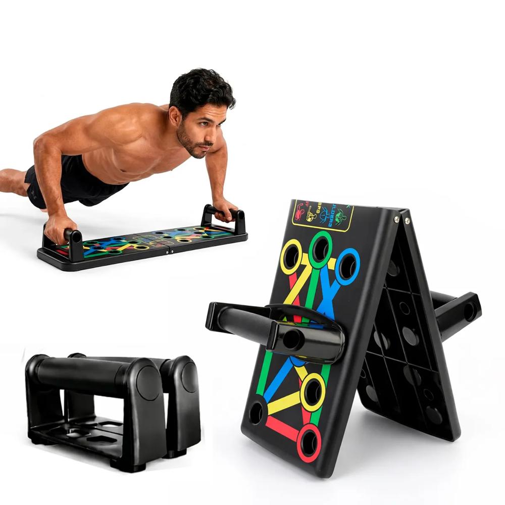Tabla Push Up Multifuncional Plegable Con Mangos Fitness