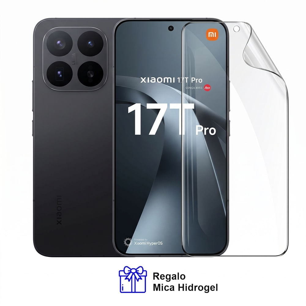 Xiaomi 17T Pro 5G 12Gb Ram Negro 1Tb con Mica Hidrogel Registrado