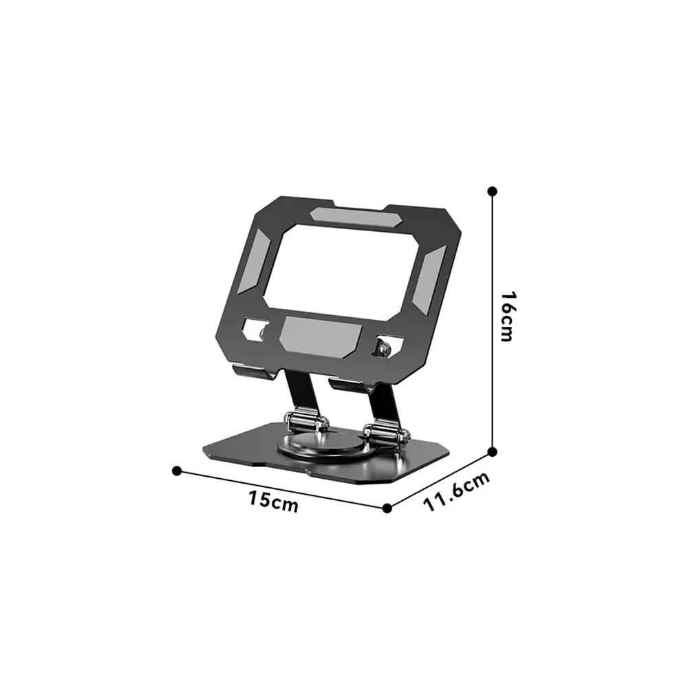 SOPORTE PARA TABLET Y IPADS DE ALUMINIO COLOR NEGRO