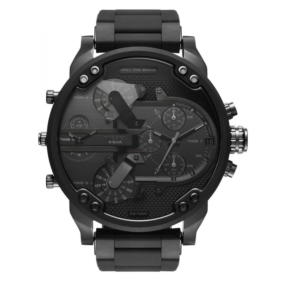 Reloj Diesel Dz7396 Black Mr. Daddy Genuino para Caballero