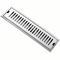Rejilla de Drenaje lineal de acero inoxidable 10x40cm Satin