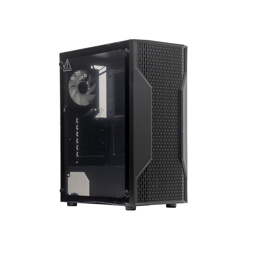 Case TEROS TE-1332G ITX M-ATX ATX 3.5 y 2.5 Pulg sin fuente gamer negro