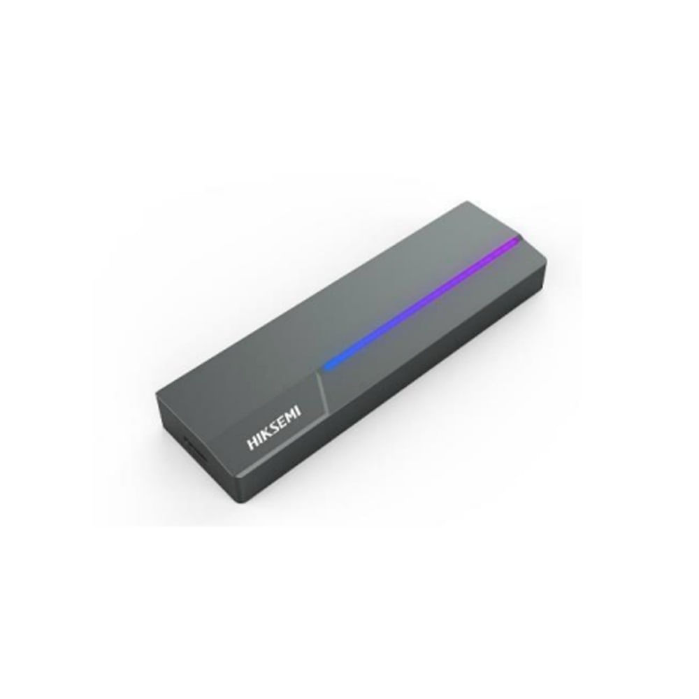 Enclosure estuche SSD portatil HIKSEMI MDR1 luz RGB Interfaz USB 3.2 Gen 2 Tipo-C Gris
