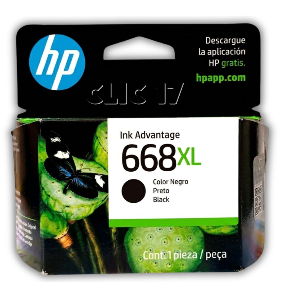 Tinta HP 668XL Negro DJ 2975 4375 Original