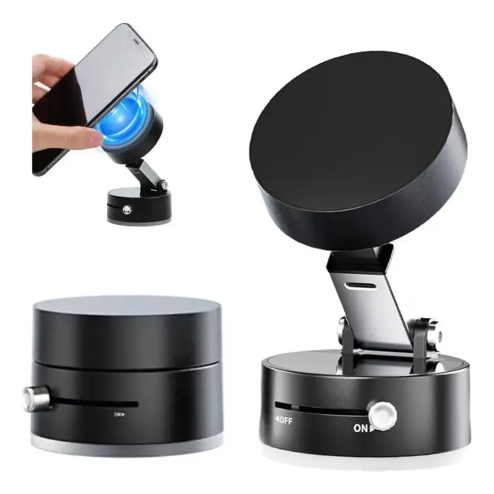 Holder Magnético Plegable Casa Auto Para Celular Con Succión