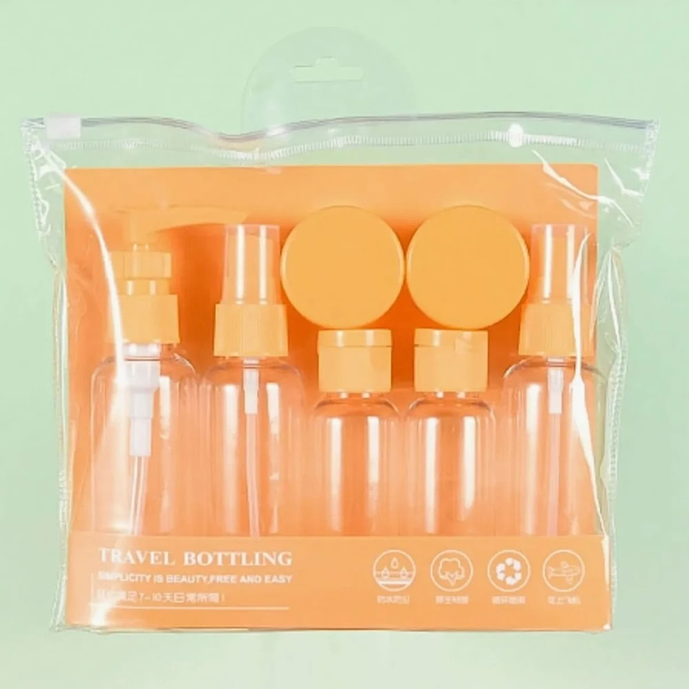 KIT DE VIAJE PARA CREMAS NARANJA
